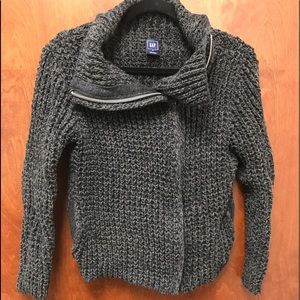 GAP Chunky Knit Zip Cardigan, Size M